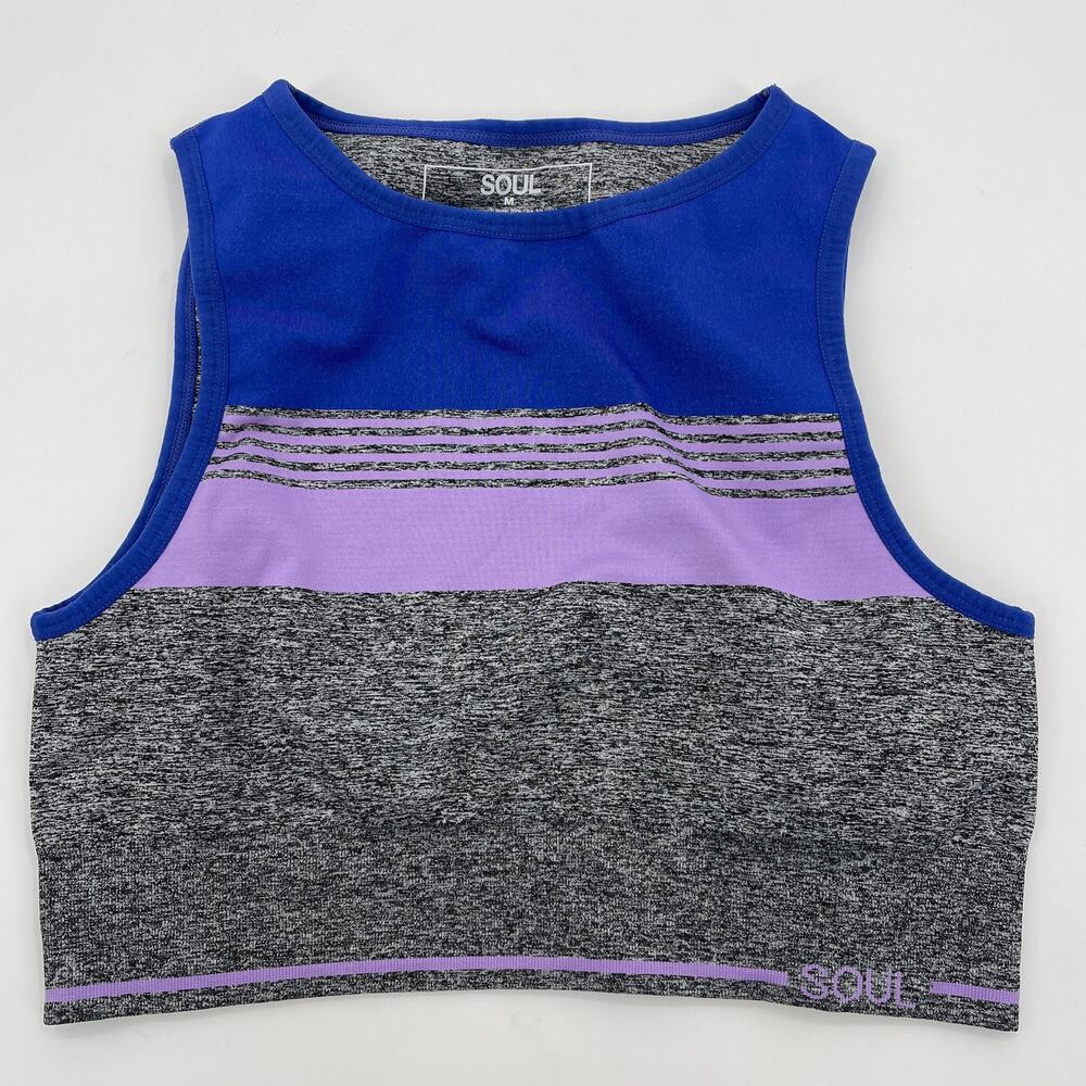 SOUL by Soul Cycle Sports Bra Size M High Neck Long Line